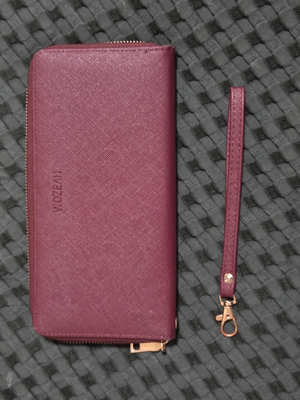 Plum Zip-Around Wristlet Wallet